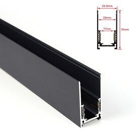 Зображення 2 Шинопровід Lightwell LW-TRACK-SURF-B-1,5m, Довжина: 1,5м
