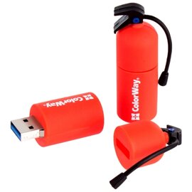 Зображення 3 USB флеш накопичувач ColorWay Fire 64GB USB 3.0 Red (CW-USBFE64)