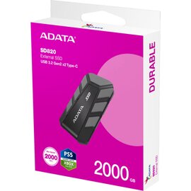 Зображення 6 SSD диск A-Data SC820 2TB USB 3.2 Gray (SD820-2000G-CGY)