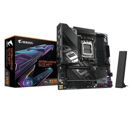 Зображення  Материнська плата Gigabyte X870M Aorus Elite WIFI7 (sAM5, AMD X870, Micro-ATX)