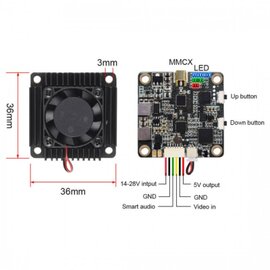 Зображення 6 Відеопередавач AKK Ultra Long Range 3W 5.8GHz 96CH Low Band (TX3000AC96)