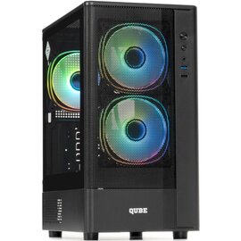 Зображення  Корпус Qube Geon ARGB Black (GEON_GBNU3)