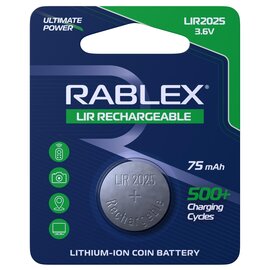 Изображение  Аккумулятор Rablex LIR2025 3.6V 75mAh (RLIR2025)