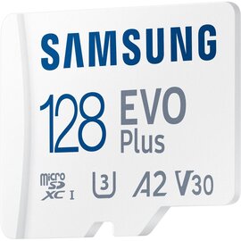 Изображение  Карта памяти Samsung Evo Plus microSDXC 128GB UHS-I/U3 Class 10  + SD-адаптер - MB-MC128SA/EU