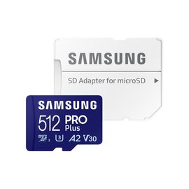 Изображение 5 Карта памяти Samsung Pro Plus microSDXC 512GB UHS-I/U3 Class 10 + SD-адаптер - MB-MD512SA/EU