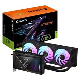 Зображення  Відеокарта Gigabyte GeForce RTX 5080 Aorus Xtreme Waterforce W (16384MB, GDDR7, 256bit) (GV-N5080AORUSX W-16GD)
