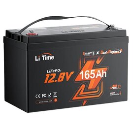 Зображення  Lifepo4 акумулятор LiTime L12V165-150-DP-BT-CCA1K2-4-A100 LiFePO4, 12.8V 165Ah