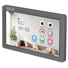 Зображення 3 Відеодомофон Seven DP-7570 FHD IPS Grey, Колір корпусу: сірий