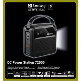Зображення 6 Батарея універсальна Sandberg DC Power Station 72000mAh Black (421-22)