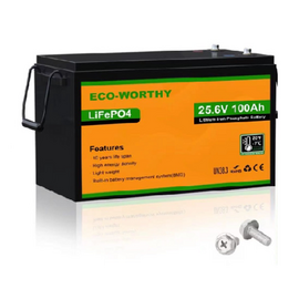 Зображення  Lifepo4 акумулятор Eco-Worthy LiFePO4, 25.6V 100Ah
