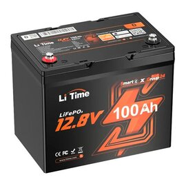 Зображення  Lifepo4 акумулятор LiTime L12V100-100-GROUP24-BT-4-A70 LiFePO4, 12.8V 100Ah