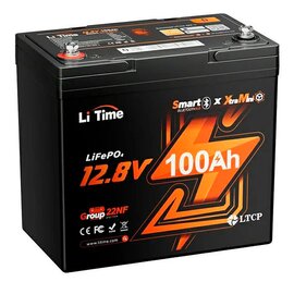 Зображення  Lifepo4 акумулятор LiTime L12V100-100-XTRA-MINI-BT-4-A55 LiFePO4, 12.8V 100Ah