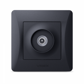 Зображення 2 Розетка Videx Binera TV Black Graphite (VF-BNSK1TVME-BG) без кришки