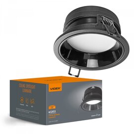 Изображение  Светодиодный LED светильник Videx GX53 Black (VL-SPF28R-B)