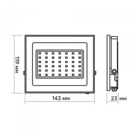 Зображення 5 LED прожектор Titanium 30W 6500K (TLF306) на 30 W