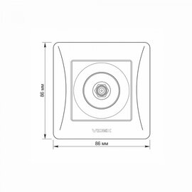 Зображення 5 Розетка Videx Binera SAT Black Graphite (VF-BNSK1SATE-BG) без кришки