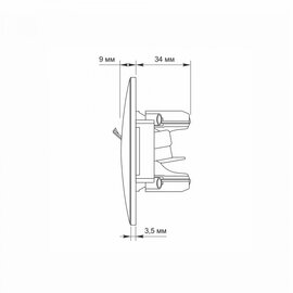 Зображення 6 Розетка Videx Binera CAT6+CAT6 Cream (VF-BNSK2PC6-CR) прихованого типу