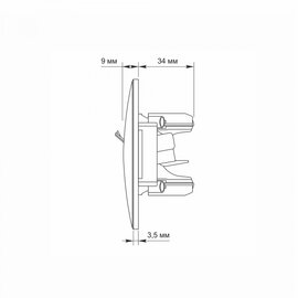 Зображення 6 Розетка Videx Binera CAT3 White (VF-BNSK1TF3-W) прихованого типу