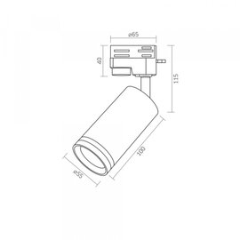 Зображення 4 LED світильник Videx GU10 SPF05C White (VL-SPF05C-W) на 30W Max