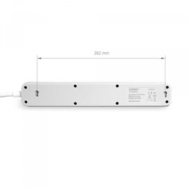 Изображение 6 Удлинитель Videx Oncord с/з 5р 3м Switch White (VF-PD53G-W) 5 місць розеток