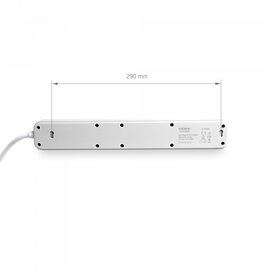 Изображение 6 Удлинитель Videx Oncord с/з 6п 3м Switch White (VF-PD63G-W)