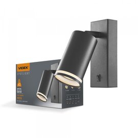 Изображение  LED светильник Videx GU10 SPF05E Black (VL-SPF05E-B) Алюміній-поліамід