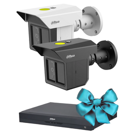 Зображення  Комплект IP відеонагляду Dahua Long Perimeter Security KIT 4+1