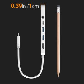 Зображення 2 USB хаб J5create USB-C 6-в-1 White (JCD373-N)