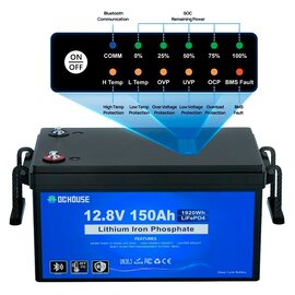 Зображення 3 Lifepo4 акумулятор DC HOUSE ECO-LFP1215005 LiFePO4  Bluetooth, 12.8V 150Ah
