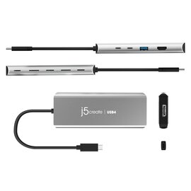 Зображення 3 USB хаб J5create USB-C 5-в-1 Grey (JCD401-N)