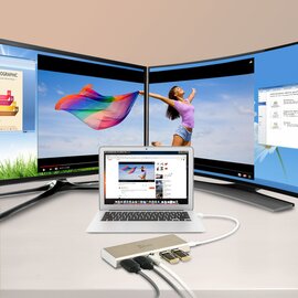 Зображення 3 USB Hub (хаб) J5create USB-C 6-в-1 (JCD381-N)