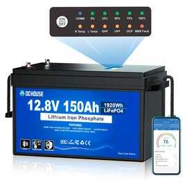 Зображення 4 Lifepo4 акумулятор DC HOUSE ECO-LFP1215005 LiFePO4  Bluetooth, 12.8V 150Ah
