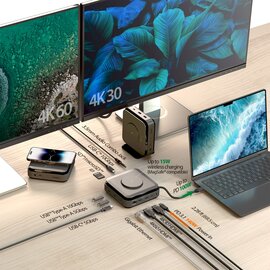 Зображення 4 USB Hub (хаб) J5create USB-C 12-в-1 (JCD3199-N)