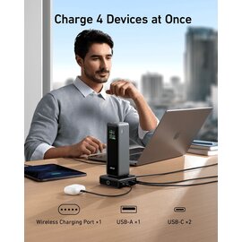 Зображення 5 Зарядний пристрій Anker Prime 100W, 2xUSB-C, 1xUSB-A, Pogo pin Black (A1902311)