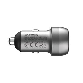 Зображення 5 Зарядний пристрій ColorWay 2USB (Type-C PD35W + USB QC3.0 35W) 70W Gray (CW-CHA066PD-GR)