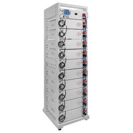 Изображение  Lifepo4 аккумулятор LogicPower LiFePO4 Battery HVM 512V 100Ah (51200 Wh) BMS 125А AB Lrack white (37906)