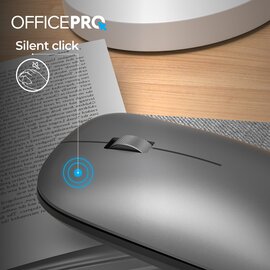 Зображення 4 Миша OfficePro M225G Silent Click Wireless Gray
