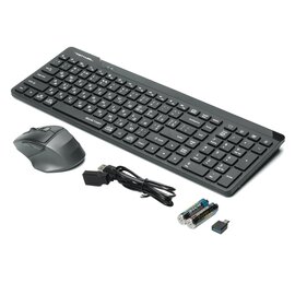 Зображення 2 Комплект мишка + клавіатура A4Tech Fstyler FG2400 Air2 Black