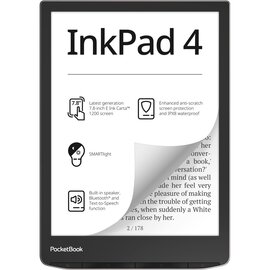 Зображення  Електронна книжка PocketBook 743G InkPad 4 Stundust Silver (PB743G-U-WW)