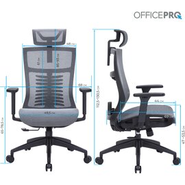 Зображення 6 Крісло Officepro Balance OC620-B-DG-DG Black/Dark Gray