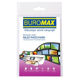 Изображение  Бумага Buromax 180г/м2 10х15см, 20л (BM.2230-4020)