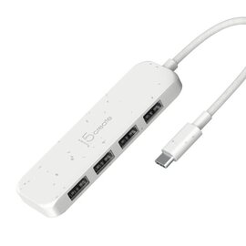 Зображення 2 USB Hub (хаб) J5create 4 USB-A White (JCH341EW-N)