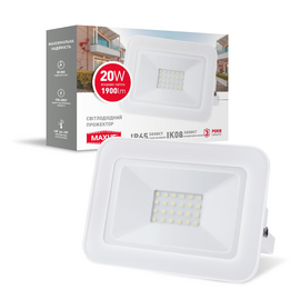 Зображення  LED прожектор Maxus FL-02 20W 5000K (1-MFL-02-2050) на 20