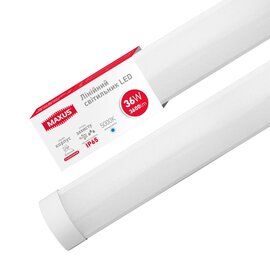 Зображення  LED світильник Maxus Batten Light 36W 5000K IP65 (1-MBT-3650-PC) пластик