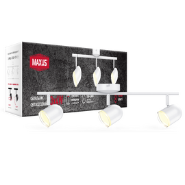 Зображення  Світлодіодний LED світильник Maxus MSL-01C 3x4W 4100K White (3-MSL-11241-CW)