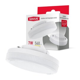 Зображення  LED лампочка Maxus GX53 7W 4100K (1-GX53-7W) на 85.000000