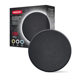 Зображення  Світлодіодний світильник Maxus MWL 12W 3CCT IP65 BL Circle (1-MWL-12W-BLC)