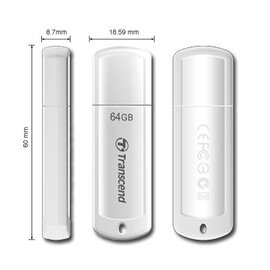 Зображення 4 Накопичувач USB Transcend JetFlash 370 White 64GB USB2.0 &mdash; TS64GJF370