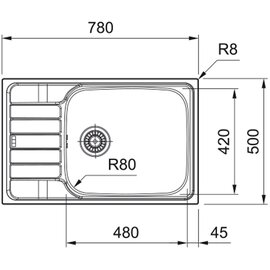 Зображення 2 Кухонна мийка Franke Spark SKL 611-78 XL (101.0716.716)