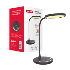 Изображение  LED светильник Maxus Desk Lamp 12W 3CCT BL Smile Nightlight